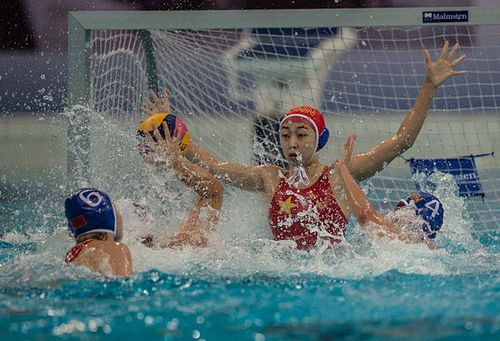中国女子水球vs美国