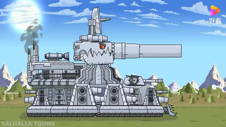 坦克动画德国古斯塔夫vs老坦克