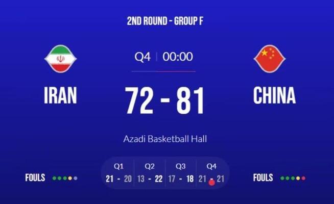 男篮赛程伊朗vs中国