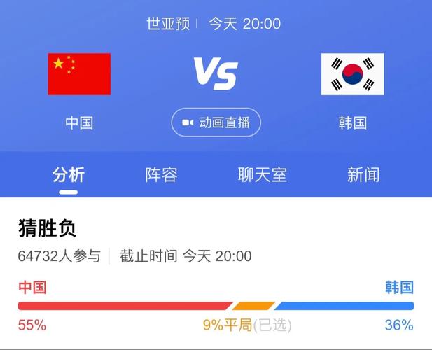 中国vs韩国预告视频直播的相关图片